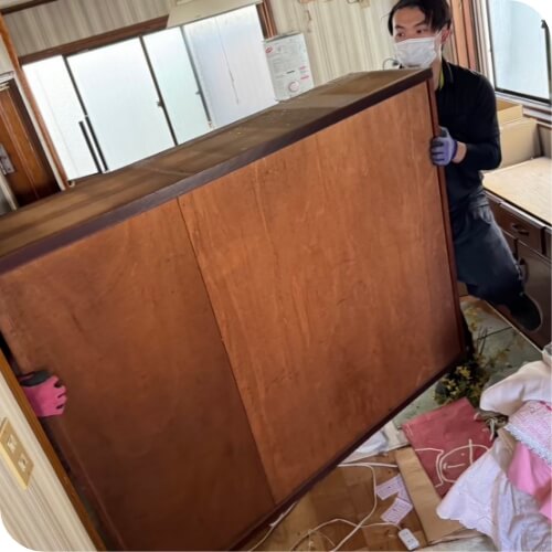 片付け作業
