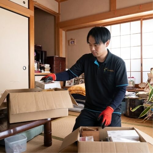 片付け作業
