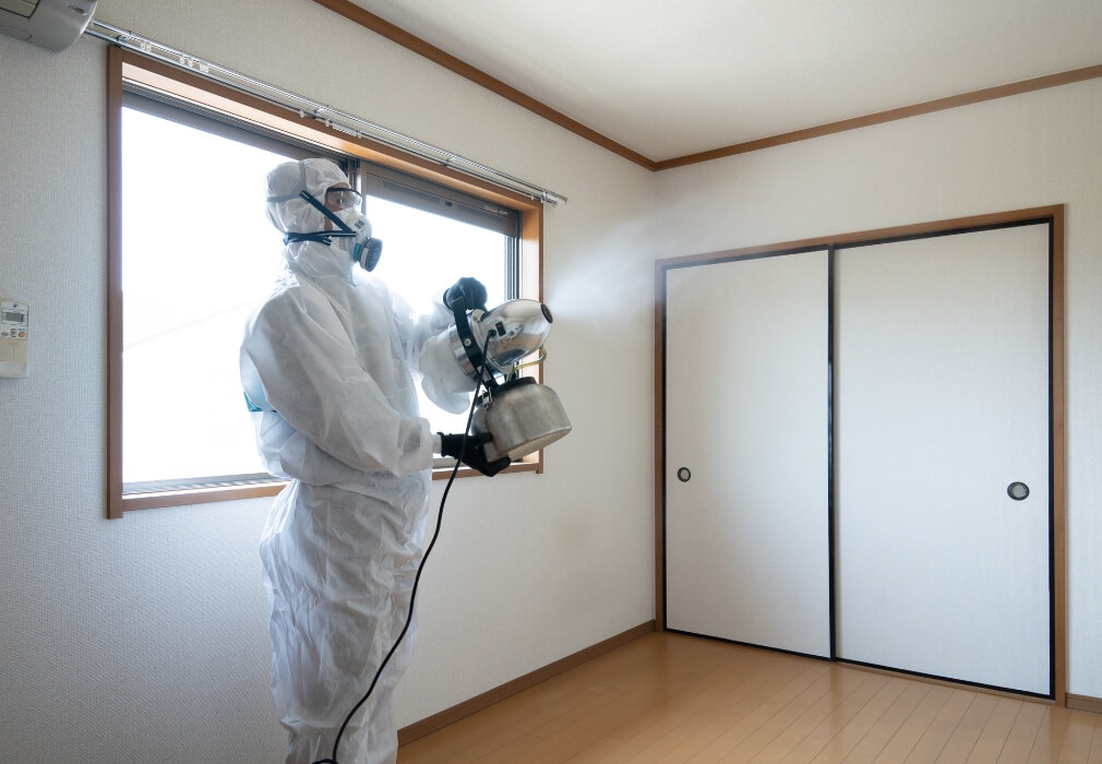 壁や床まで適切に処置