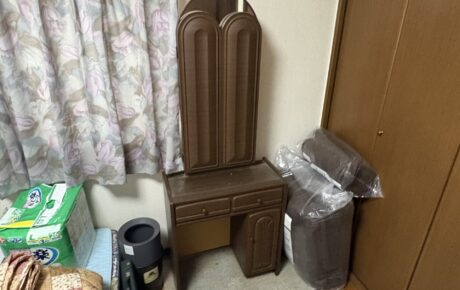 ドレッサー・寝具・生活用品の不用品回収事例｜お部屋をスッキリ整理