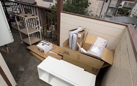 お引越し前の不用品回収｜収納棚・段ボール回収対応